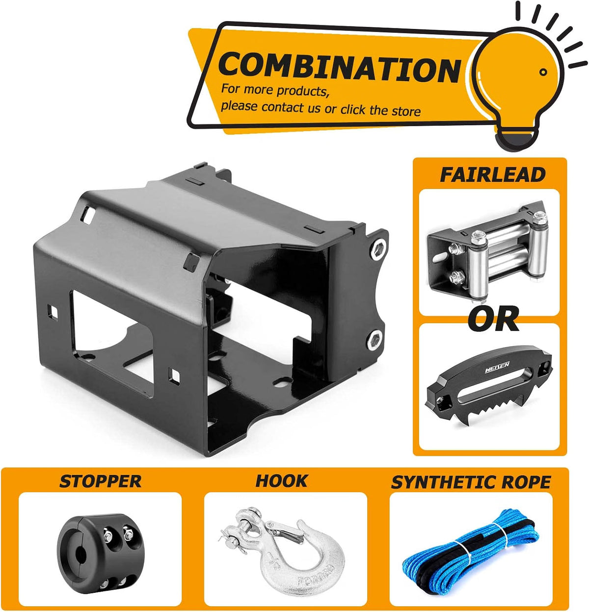 Winch Mount Plate Fit for Polaris Sportsman 450 570 850 2011-2025