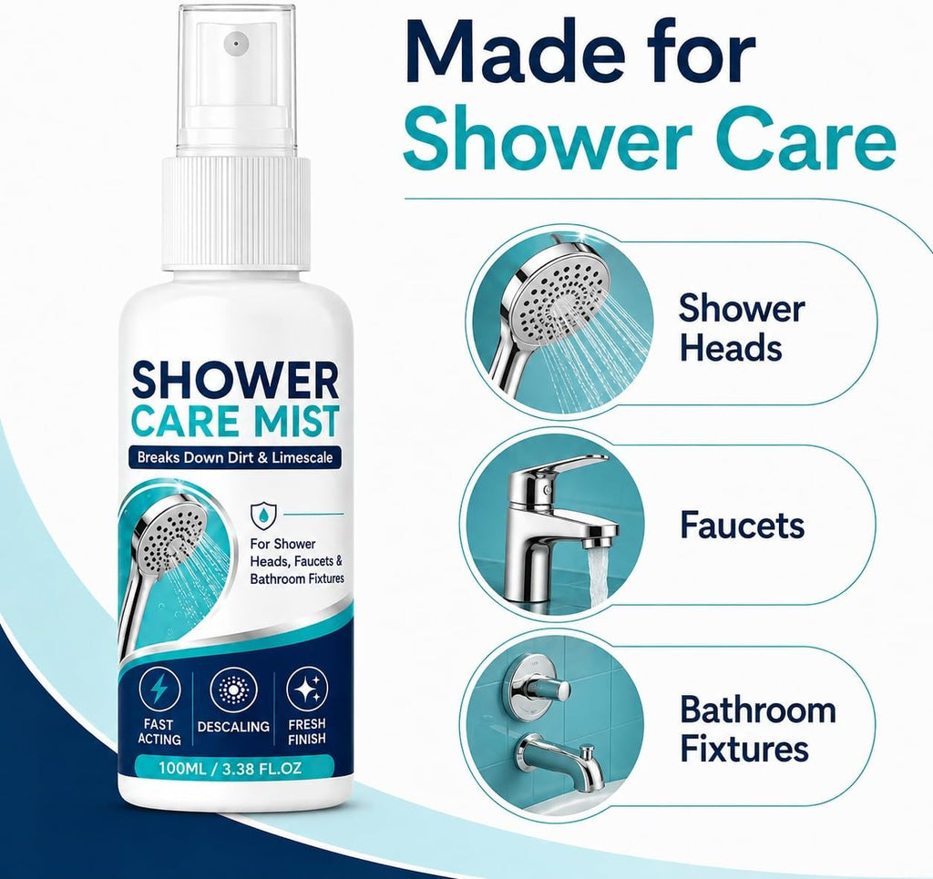 Fast-Acting Shower Limescale Remover Spray, Shower Care Mist, 50/100ml (100ML)