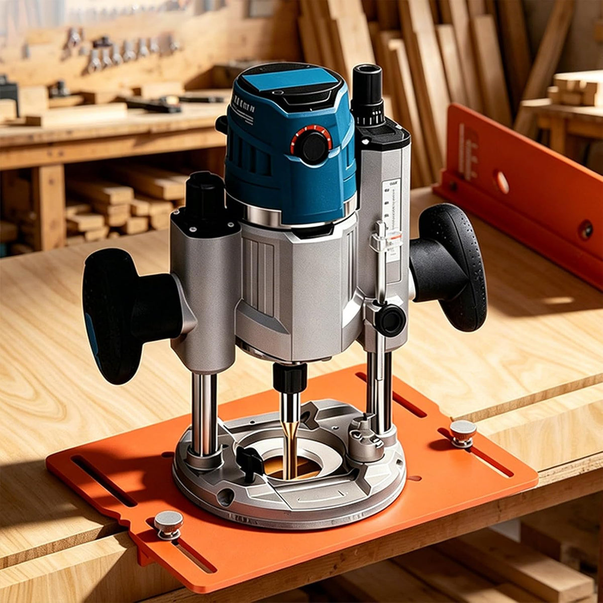 Router Slotting Guide Bracket, Precision Aluminum Alloy Woodworking Jig