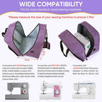 Universal Sewing Machine Carrying Case With Shoulder Strap/Purple(Bag Only)