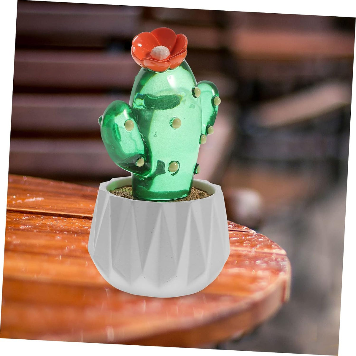 Cactus Ornament Handmade Glass Figure Glass Figurines Crystal Figurines Craft Statue House Plants Indoors Margarita Ornament Mexican Christmas Ornaments Animal Household