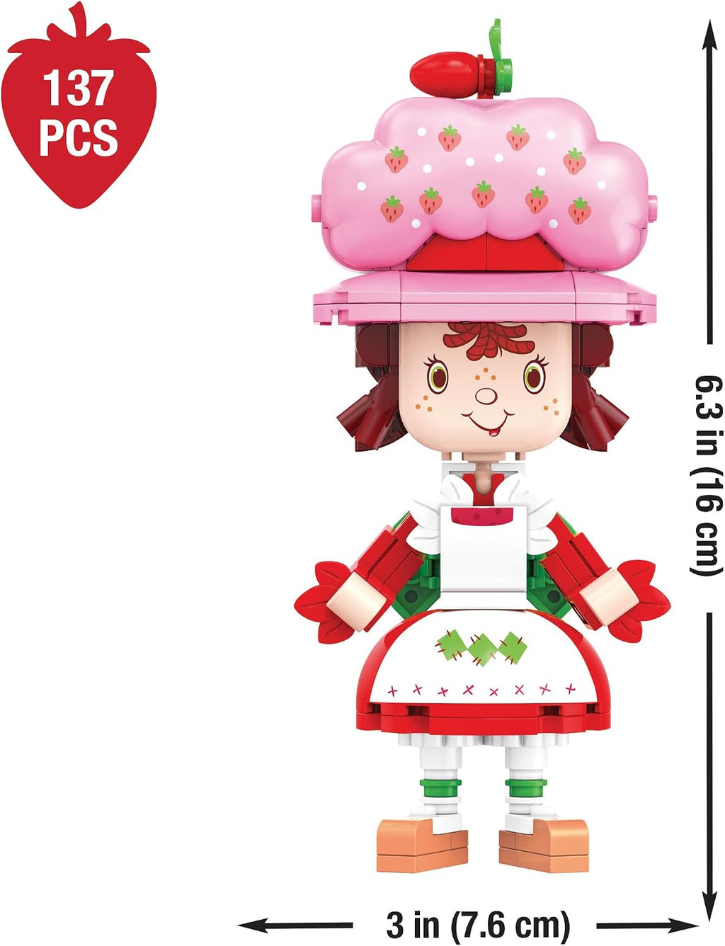 Strawberry Shortcake Berry Cruiser Building Kit, 362-Piece Figure & Car Set