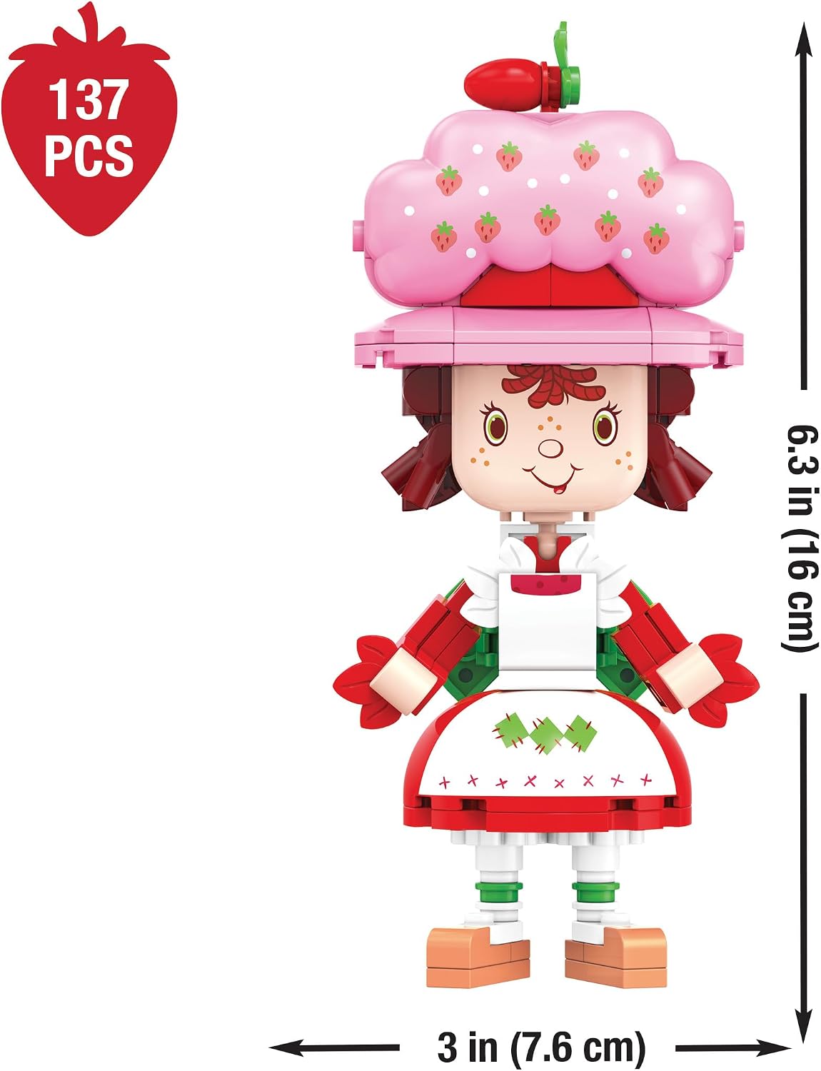 Strawberry Shortcake Berry Cruiser Building Kit, 362-Piece Figure & Car Set