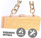 Women Zinc Alloy Bag Shoulder Chain Pearl Design Golden Fashion Purse Handle Replacement, Lightweight Compact Carry, Vacation School Use, Chic Unique Appearance