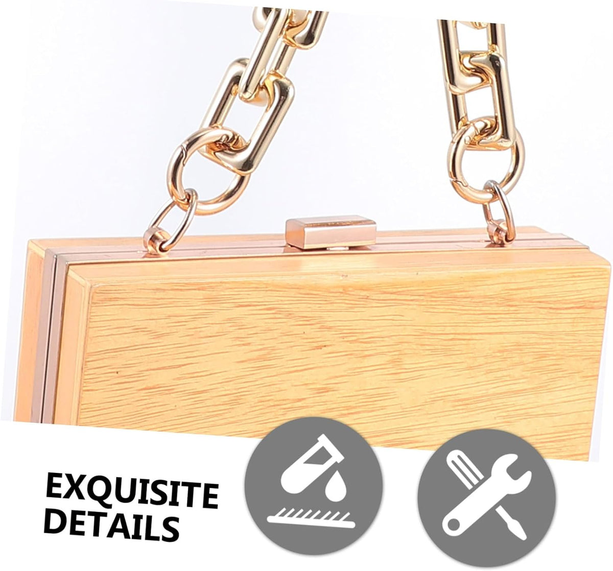 Women Zinc Alloy Bag Shoulder Chain Pearl Design Golden Fashion Purse Handle Replacement, Lightweight Compact Carry, Vacation School Use, Chic Unique Appearance