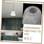 Glass Lamp Shade for Pendant Light, White E27 Simple Style Replacement Living Room Bedroom Use, Decorative Effect and Eye Protection, Easy Install