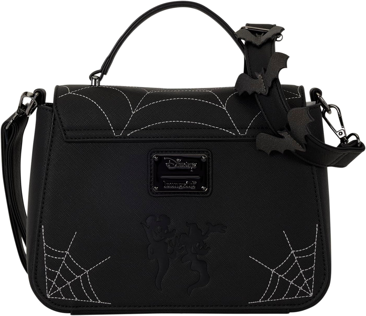 Mickey & Minnie - Spiderwebs and Bats - Crossbody Bag with Metal Charm - Collectible Bags