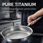 Pure Titanium Frying Pan & Cookware (With lid, 26cm)