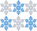 LED Snowflake Lights with Remote, 3D Christmas Wall Decor (6 Pcs) Remote-Controlled LED Snowflake Wall Lights, 10 cm Each, Blue/White Options, 6