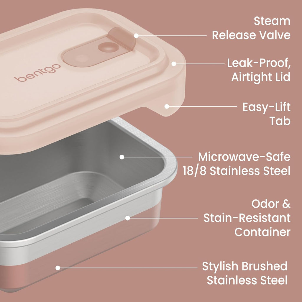 MicroSteel Heat & Eat Leak-Proof Stainless Steel Container