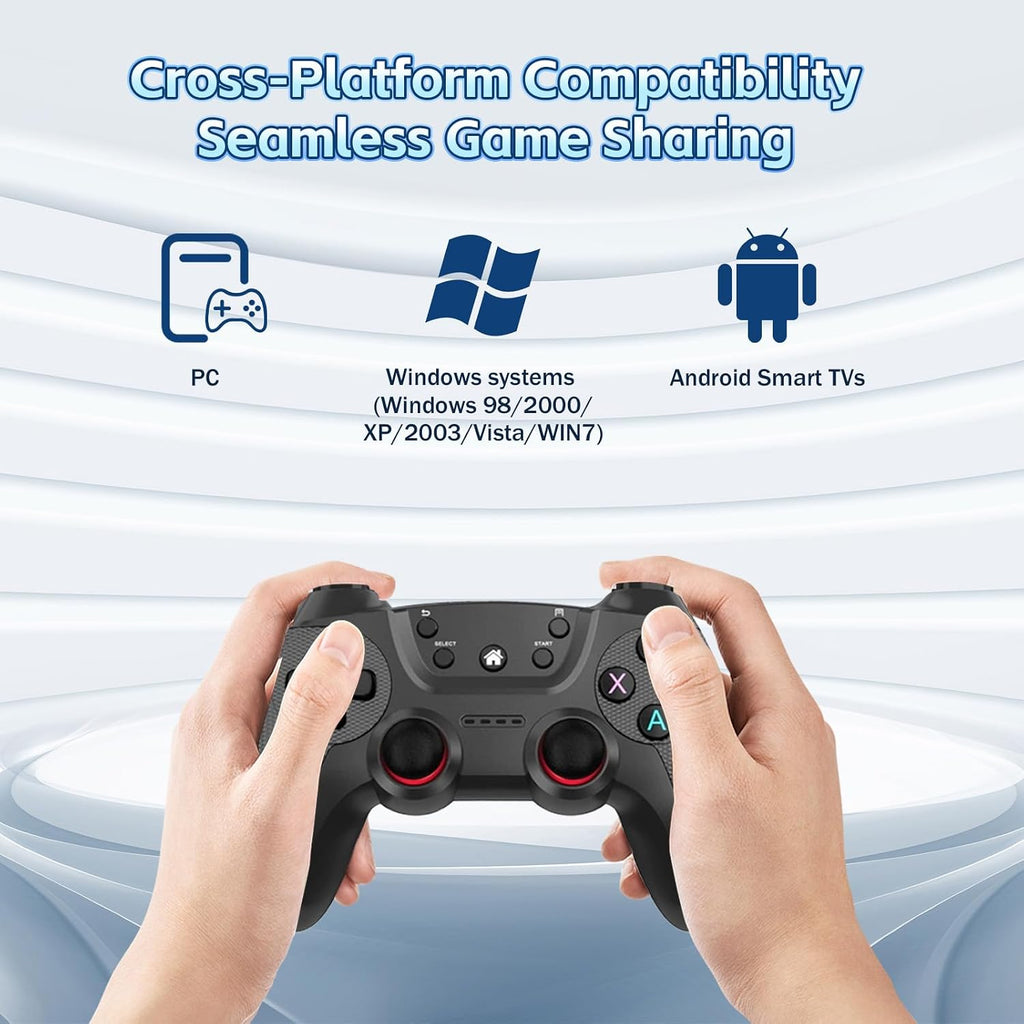 HKOORLAMULS 2.4G Wireless Dual Gamepad, White