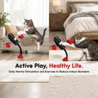 Cat Punching Bag Toy Interactive Suction Cup Toy For Indoor Cats (#3) Interactive cat boxing toy encourages active play and mental stimulation for indoor cats.