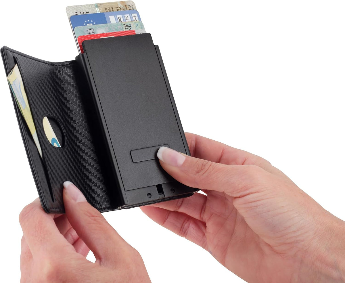 Card Case with Removable MagSafe Sherlock Home 2-in-1 Wallet with RFID Protection Reading Protection for 6 Cards - Strong Magnet for Attaching to Mobile Phone Made of Faux Leather, Metal in