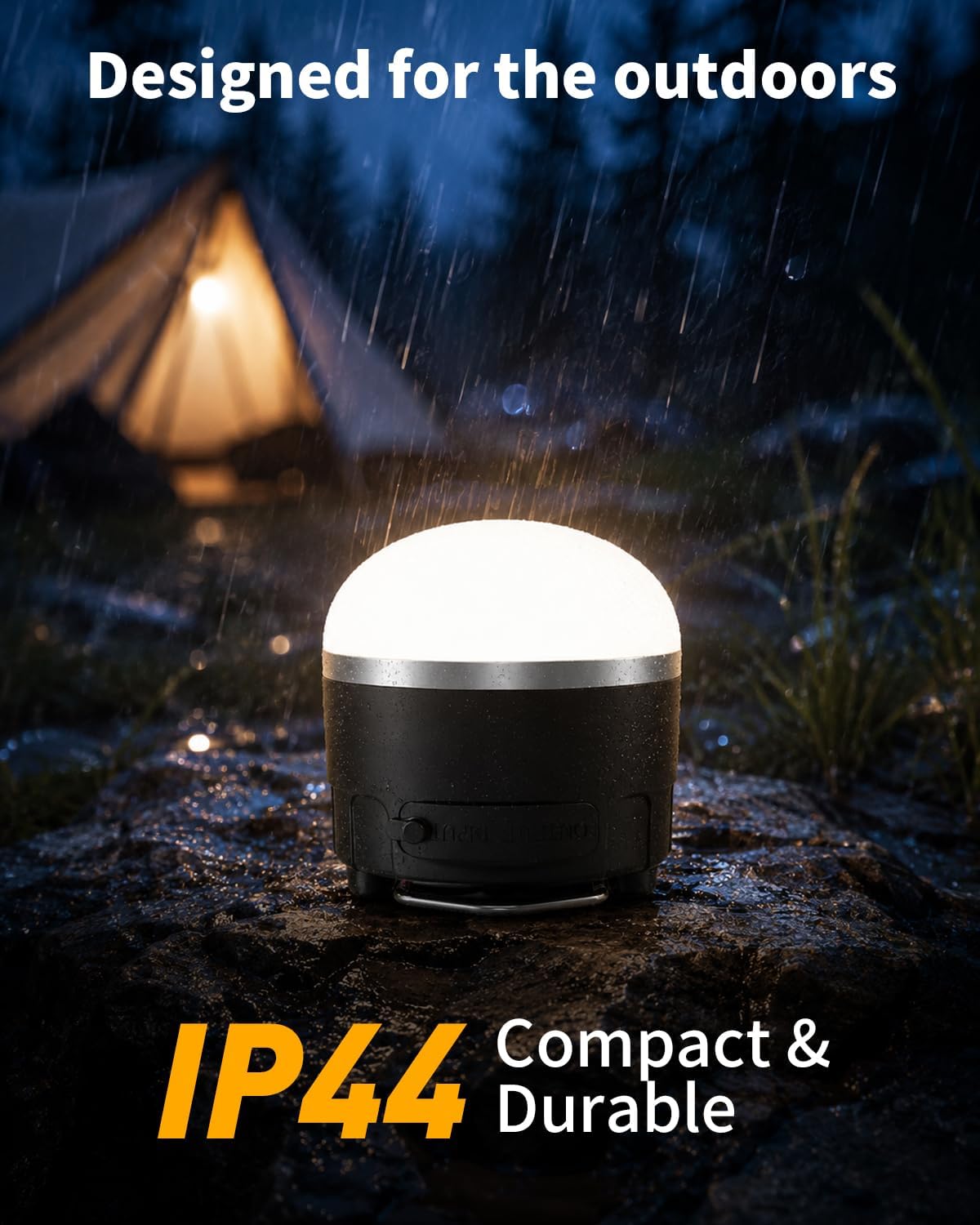 1000LM Rechargeable Camping Lantern | 4000mAh | Up to 110hrs | Magnetic Base | Waterproof | Emergency & Hanging Light