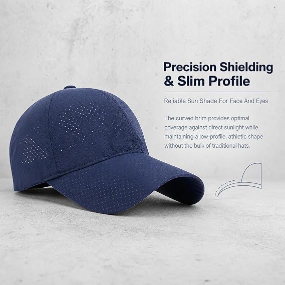 Sunscreen Breathable Baseball Cap Quick Dry Mesh Hat for Running Stay Comfortable During Outdoor Activities With A Breathable Cap Designed For Running, Golf And Daily Wear
