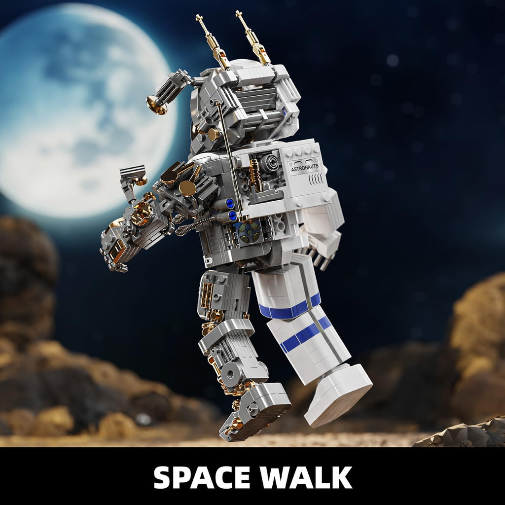 Space Astronaut Building Set with Display Stand for Boys Age 8-12