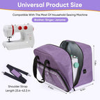 Universal Sewing Machine Carrying Case With Shoulder Strap/Purple(Bag Only)