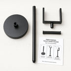 Stainless Steel Toilet Paper Holder Stand with Weighted Base, Free Standing Bathroom Tissue Holder