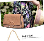 Women Zinc Alloy Bag Shoulder Chain Pearl Design Golden Fashion Purse Handle Replacement, Lightweight Compact Carry, Vacation School Use, Chic Unique Appearance