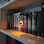 Halloween Ghost Bookshelf Lantern Warm LED for Book Lovers Atmosphere