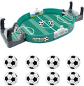 Football Table Interactive Game, Mini Foosball Games Tabletop Games for Adults, Party Battle Board Toy Interactive Game Room Family Night, Green with 8 Balls for Ages 12+