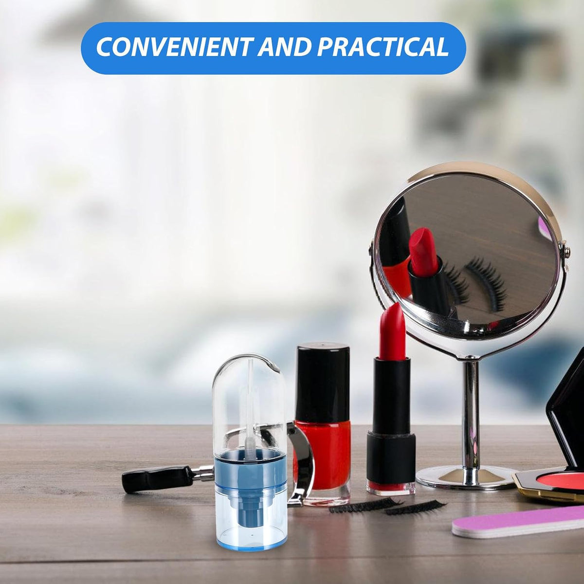 5pcs Blue 50ml Refillable Spray Bottle Fine Mist for Home Use Portable Lightweight Reusable Plastic, Compact Atomizer for Skincare, Hair Oil, Toner, and Professional Use