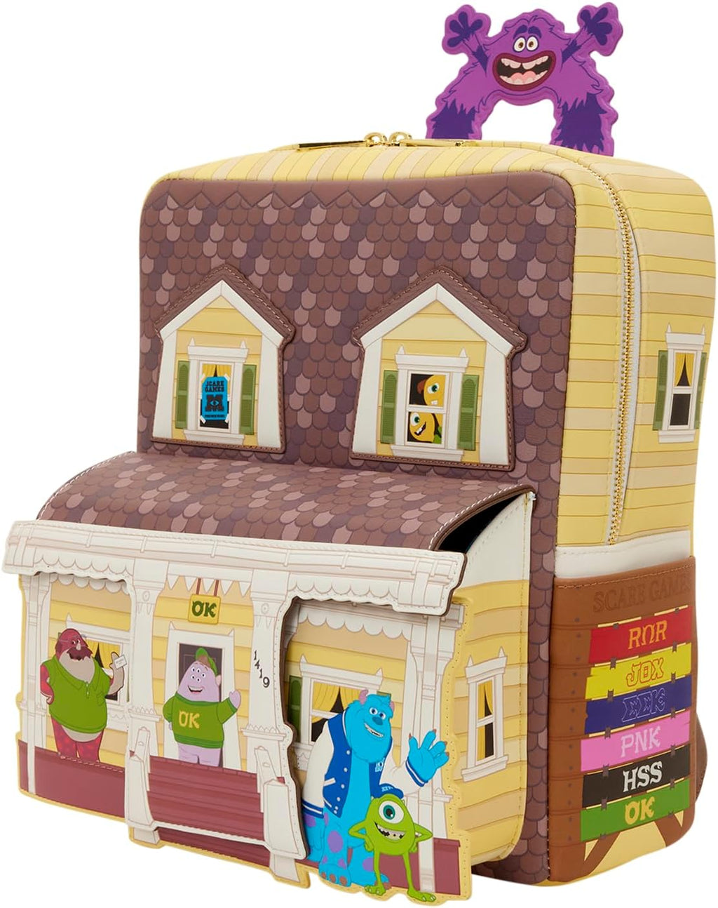 Pixar - Monsters University - Oozma Kappa House Figural Mini Backpack - Great for Kids & Adults - Collectible Bags