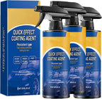 Car Coating Spray Quick Shine Protection For Auto Surfaces (3 Pcs) Creates A Glossy Finish While Refreshing Vehicle Surfaces Without Traditional Washing Steps.
