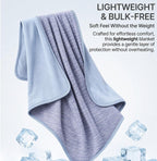 Cooling Blanket Lightweight Summer Bedding for Bed Couch Travel (Purple,200 * 220CM)