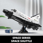 Space Shuttle Building Block Set, Translucent Spaceship Toy, 536PCS Gift for Adults & Boys