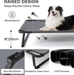 Made4Pets Elevated Dog Bed, 42 x 28" Raised Cot for Large Do