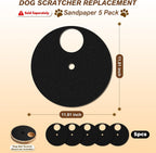 5 Pack Replacement Scratch Pads for Dog Nail Scratch Board, 80 Grit