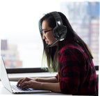 i3000 Gaming Headset with Mic, Black Plastic Over Ear Computer Stretchable Fit, Wired Use, Omnidirectional Microphone, Luminous Style, Gaming Scenario, Long Wear Comfort
