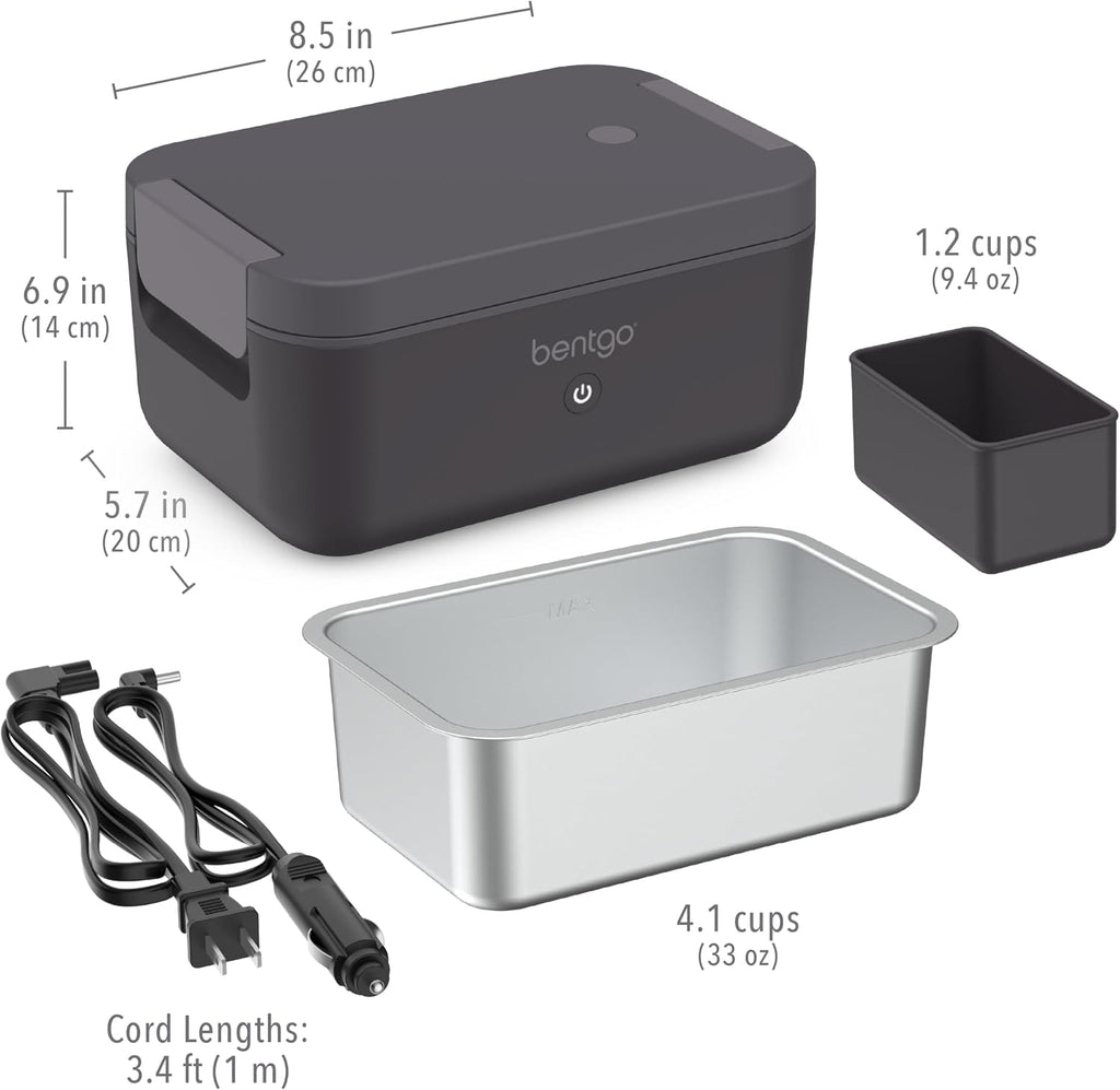 Heat Electric Lunch Box & Portable Food Warmer for Work & Travel