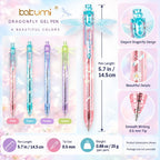 Dragonfly Pen, Dragonfly Writing Pen with 0.5mm Tip, 5.7-Inch Plastic Body