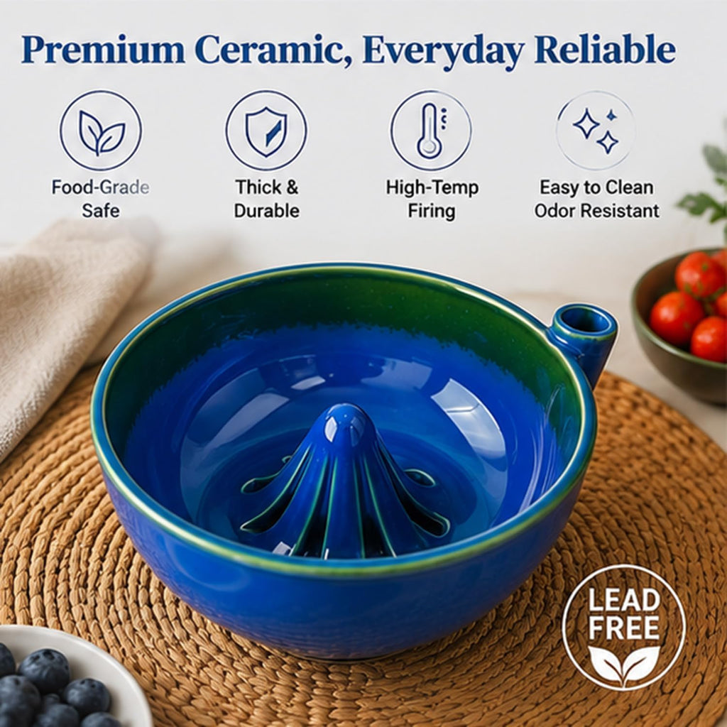 Berry Washing Bowl – Handcrafted Ceramic Berry Washer，B