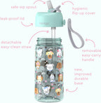 Kids Prints Lunch Box Kids Water Bottle - New & Improved