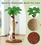 Made4Pets 35" Cat Scratching Post, Interactive Indoor Cat Toy