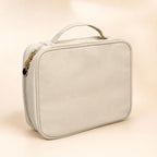 Travel Jewelry Organizer Case with 36 Clear Zipper Velvet Pouches and Detachable Pages