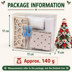 DIY Quilted Christmas and Halloween Tree Kit with Die-Cut Template (Type E) Die-Cut Template, Fabric, Filling and Printed