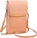 Touchscreen Phone Crossbody Bag, Anti Theft Leather Purse for Women, Compact Touchscreen Crossbody Wallet