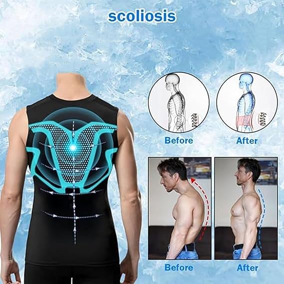 Men's Compression Shirt Vest, Quick-Dry Breathable Sleeveless Shirts, Feel The Power of Confidence, Shape & Control