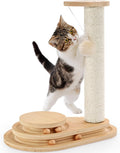 Made4Pets Kitten Scratching Post, Indoor Cat Toy with Ball Track