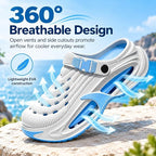 Classic Clog for Men & Women, Breathable Platform Clogs with Cushioned EVA Sole for Pool Garden Indoor Outdoor