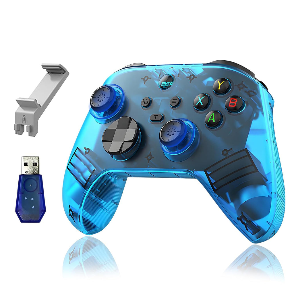 G6 Wireless Gaming Controller, Bluetooth 5.3 Gamepad with Hall Joysticks & Mobile Phone Holder