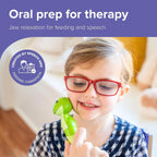 Jiggler Oral Motor Tool for Kids - Oral Facial Massager, Sensory Awareness for Jaw & Lips, Calming Vibration for Speech & Feeding | Dragon & Frog, Set of 2