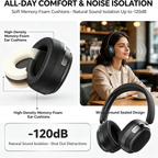 AI Camera Headset 8MP 1080P Video with Bluetooth and Dolby Atmos，Black