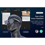 M02C AI Smart Glasses with Camera, Audio, Translation and Voice Assistant