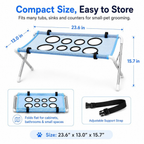 Pet Grooming Hammock for Dogs, Portable Dog Bath Hammock with Stand