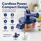 Electric Fruit Peeler & Mixer, 2-in-1 Cordless One-Touch Peeling Machine